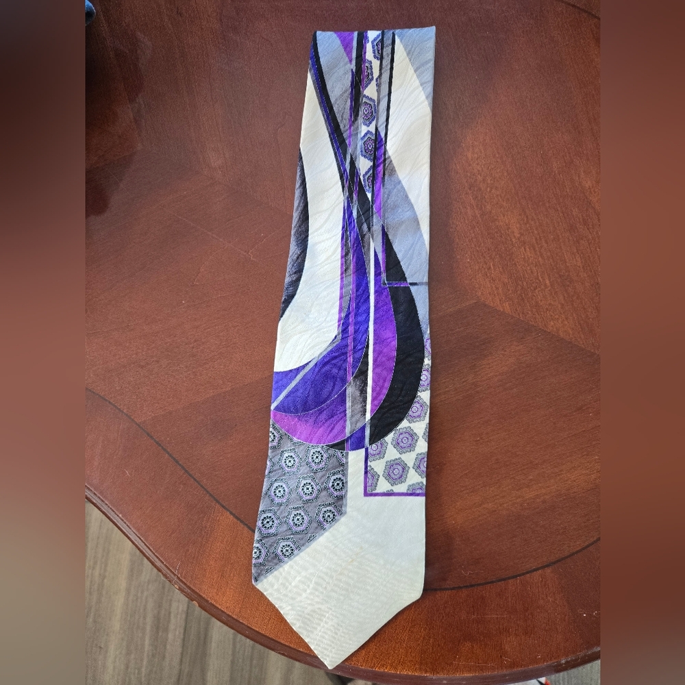 PANATELLI gold Silk Tie